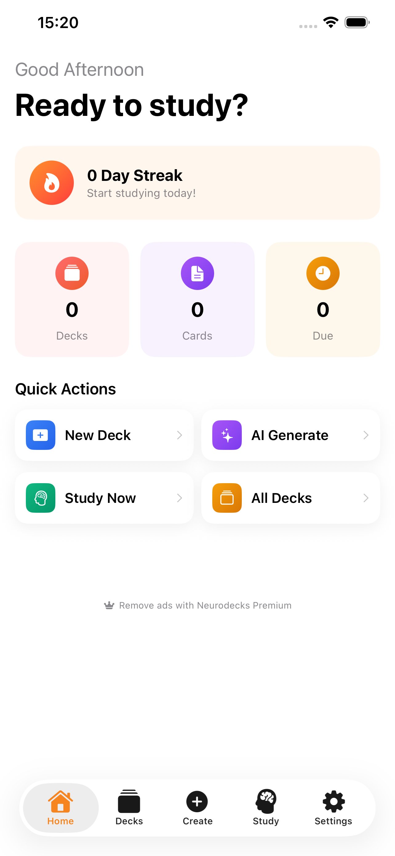 NeuroDecks Home