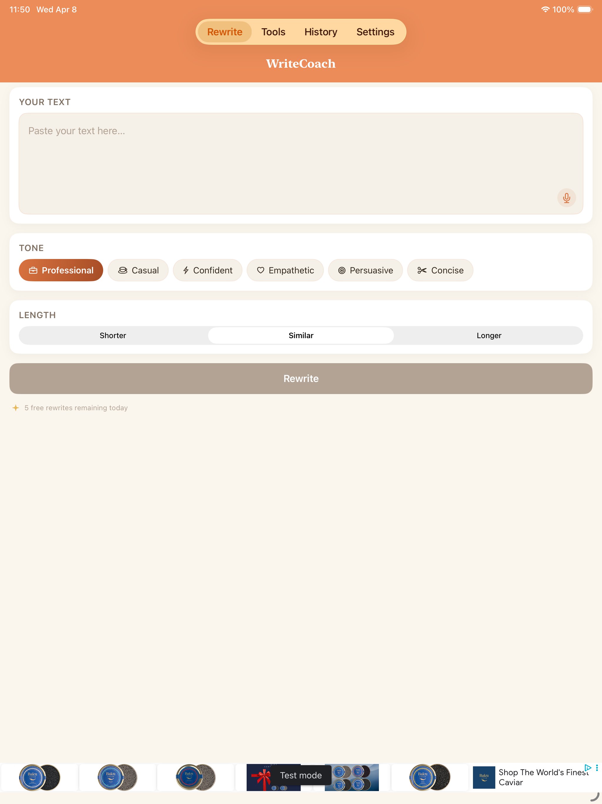 WriteCoach iPad